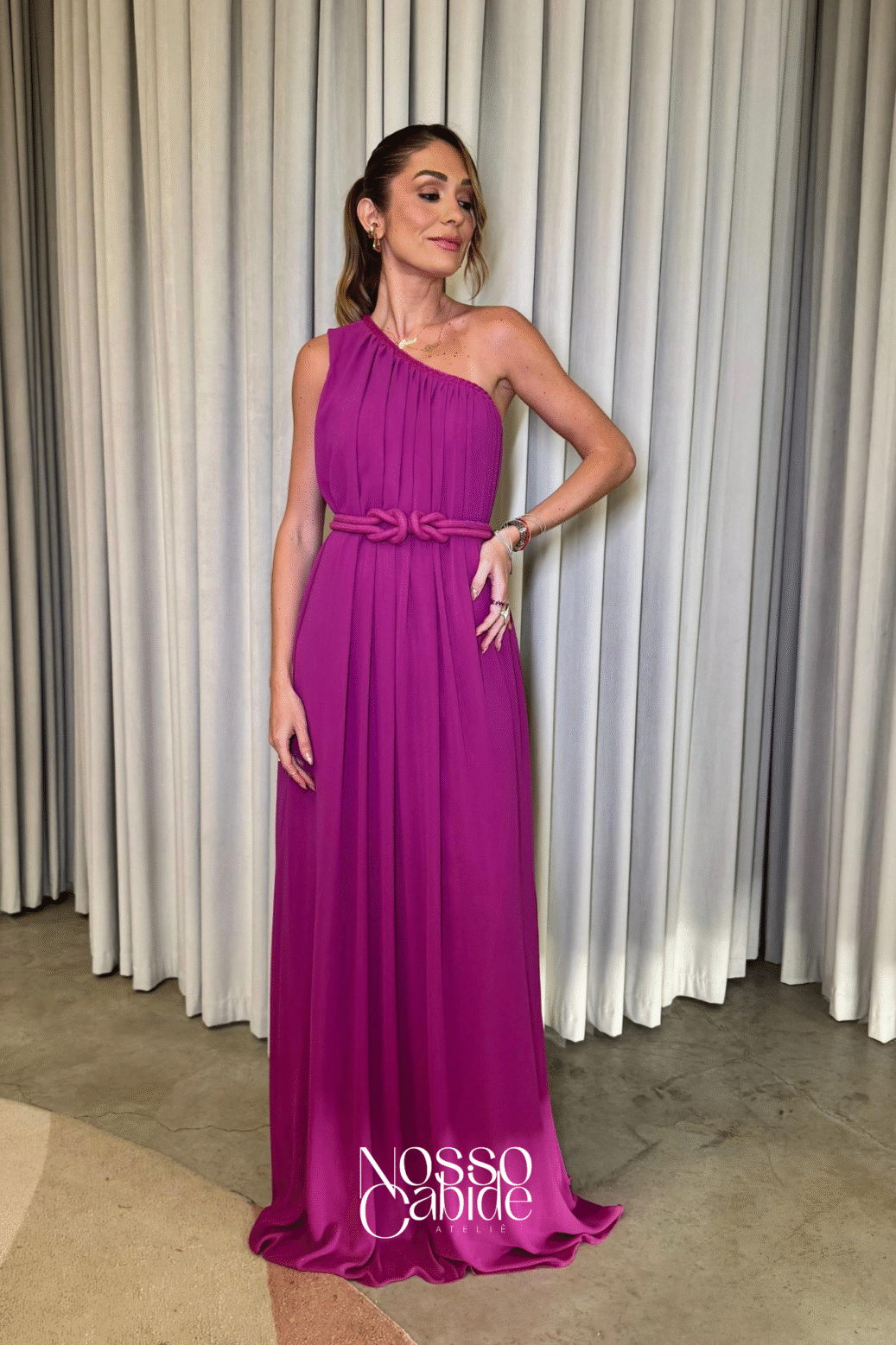 Vestido Gandia Fucsia