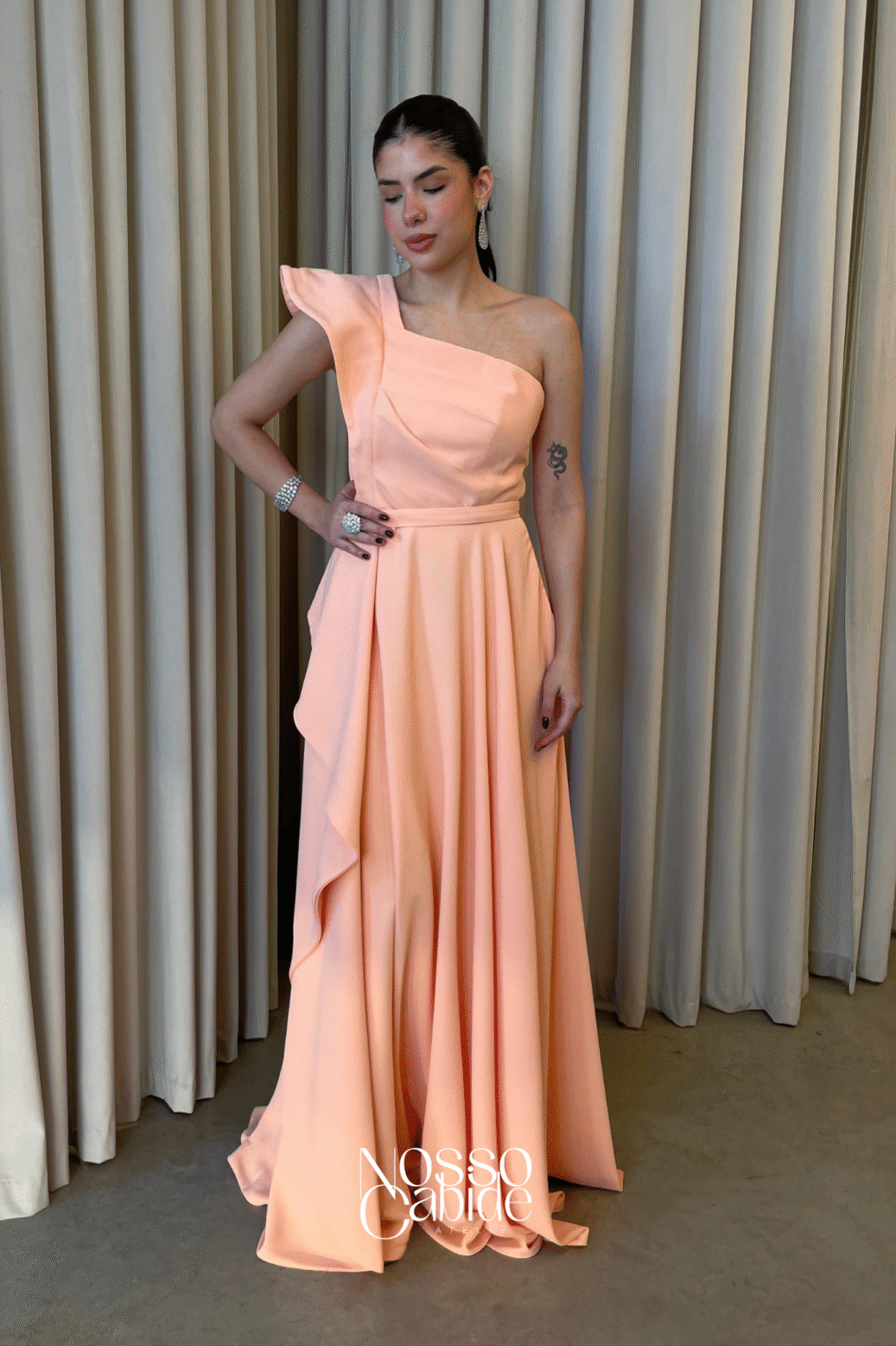 Vestido ALF Ombro Coral