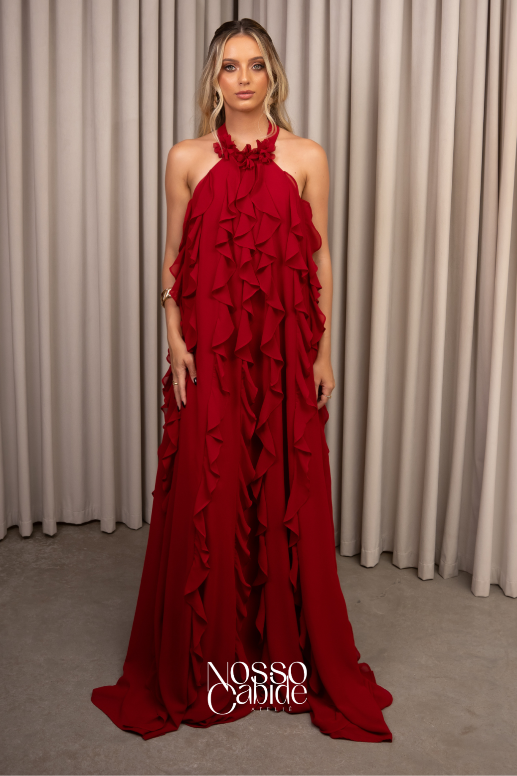 Vestido Longo Venice Marsala